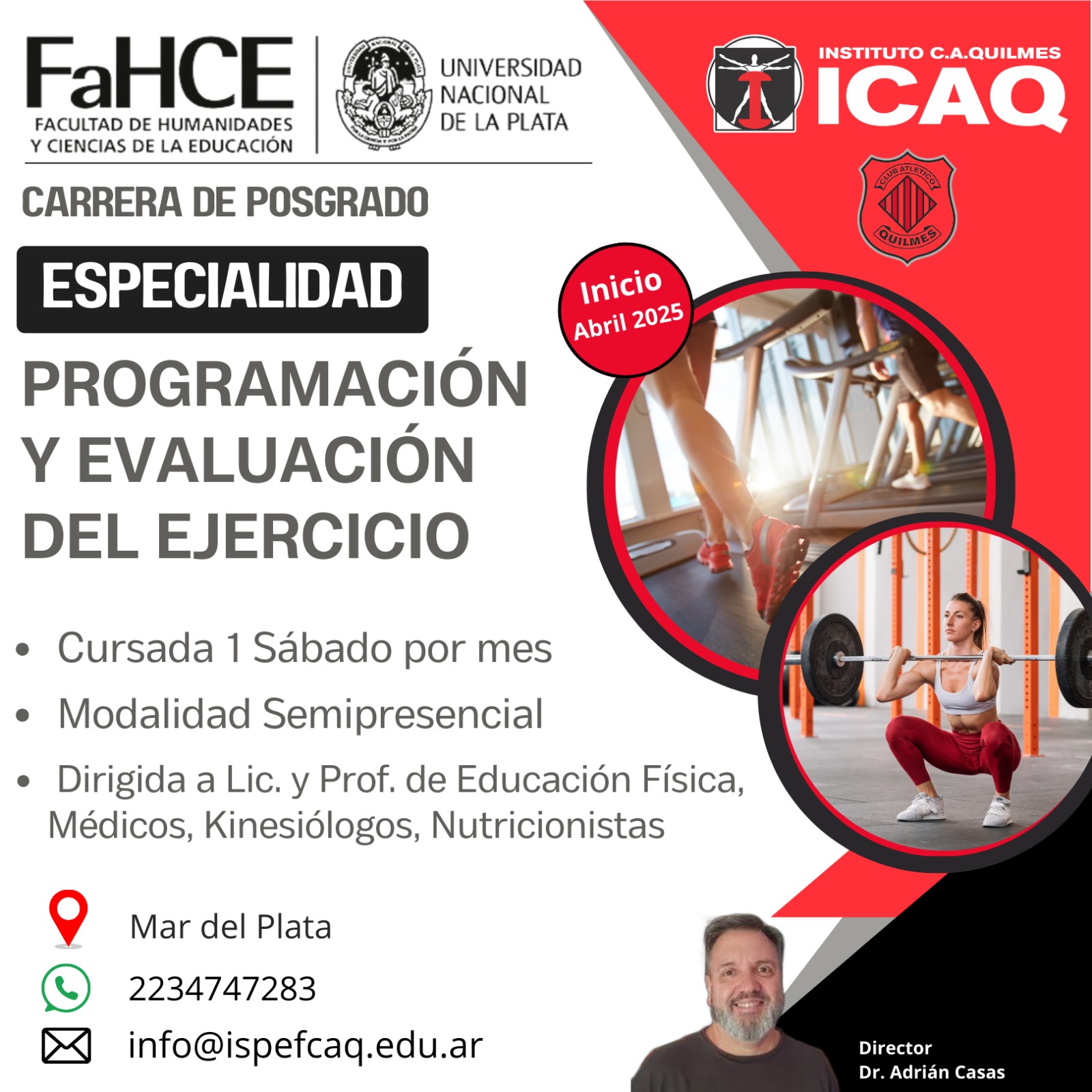 Carrera de Posgrado. ESPECIALIDAD en Programación y Evaluación del Ejercicio